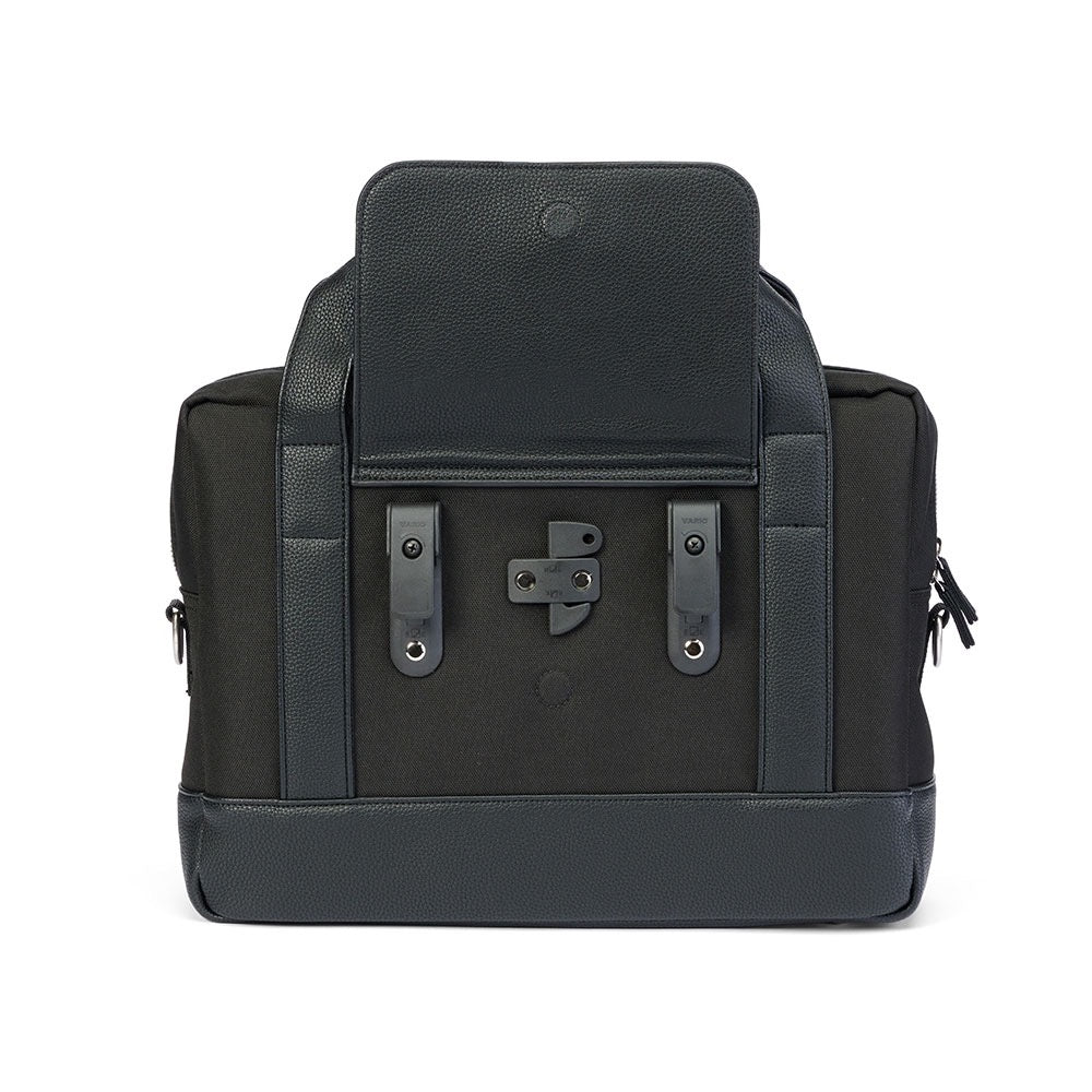 Weathergoods Sweden Fahrradtasche Aktentasche Urban BRIEFCASE Schwarz mit Befestigungs-Set - HOLE-X