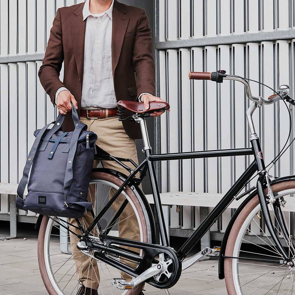 Weathergoods Sweden CITY BIKEPACK BLAU - HOLE-X