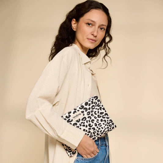 Hindbag Ema Täschchen – Ecru Leopard