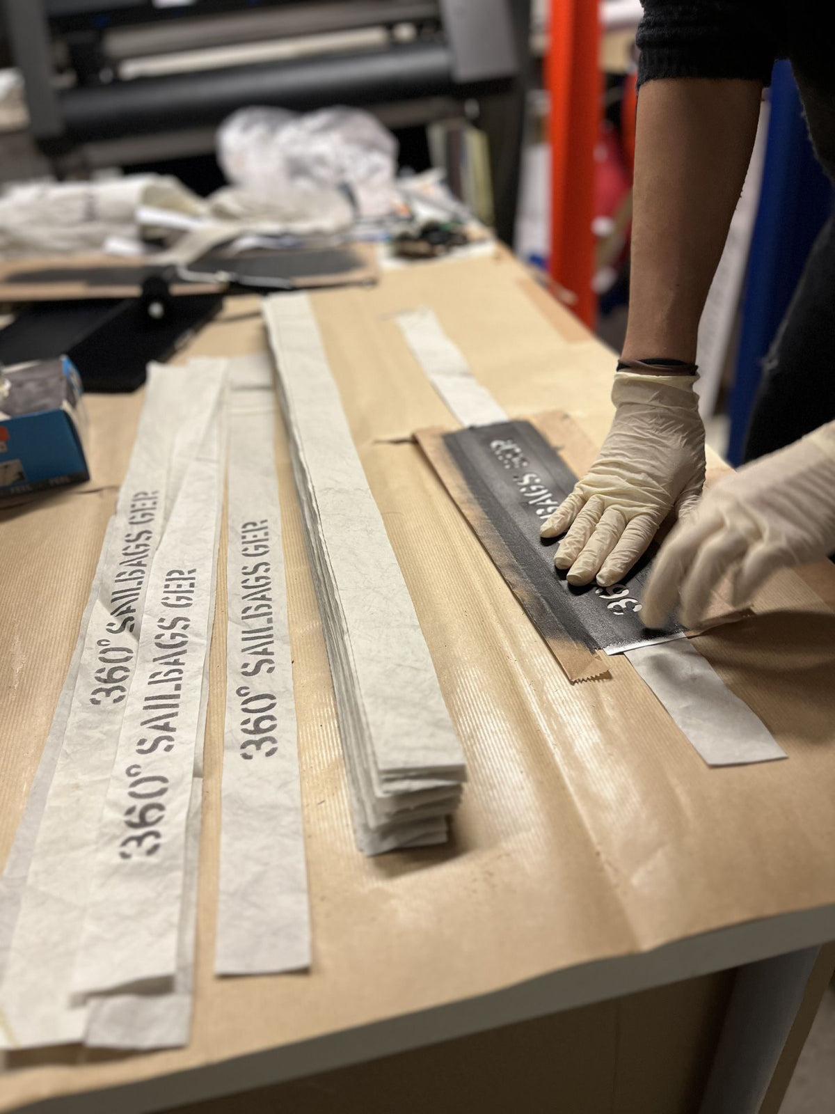 Rucksack "Landgang Mini" mit Stencil Aufdruck