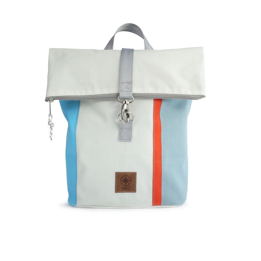 360 Grad Wickeltop Rucksack "Möwe" WEEL Kollektion in orange, blau