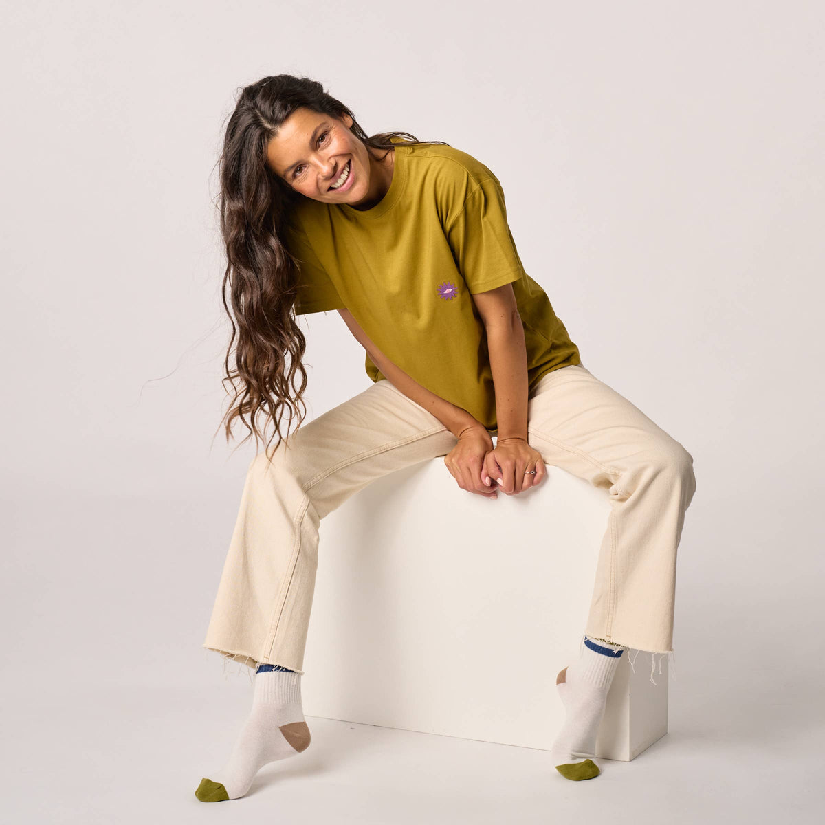 Damen T-Shirt Bio-Baumwolle Grün Größe S – BILLYBELT