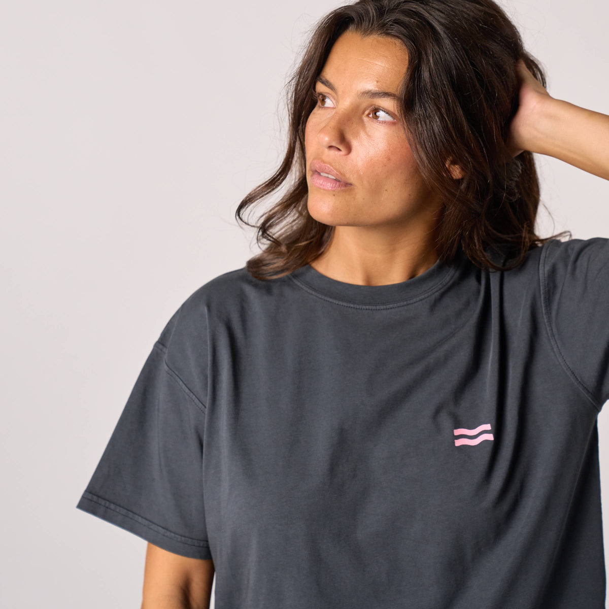 Damen T-Shirt Bio-Baumwolle Schwarz Größe L – BILLYBELT