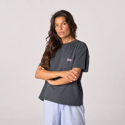 Damen T-Shirt Bio-Baumwolle Schwarz Größe L – BILLYBELT