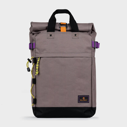 Billybelt Roll-Top Rucksack aus 100% recyceltem Polyester - Taupe - HOLE-X