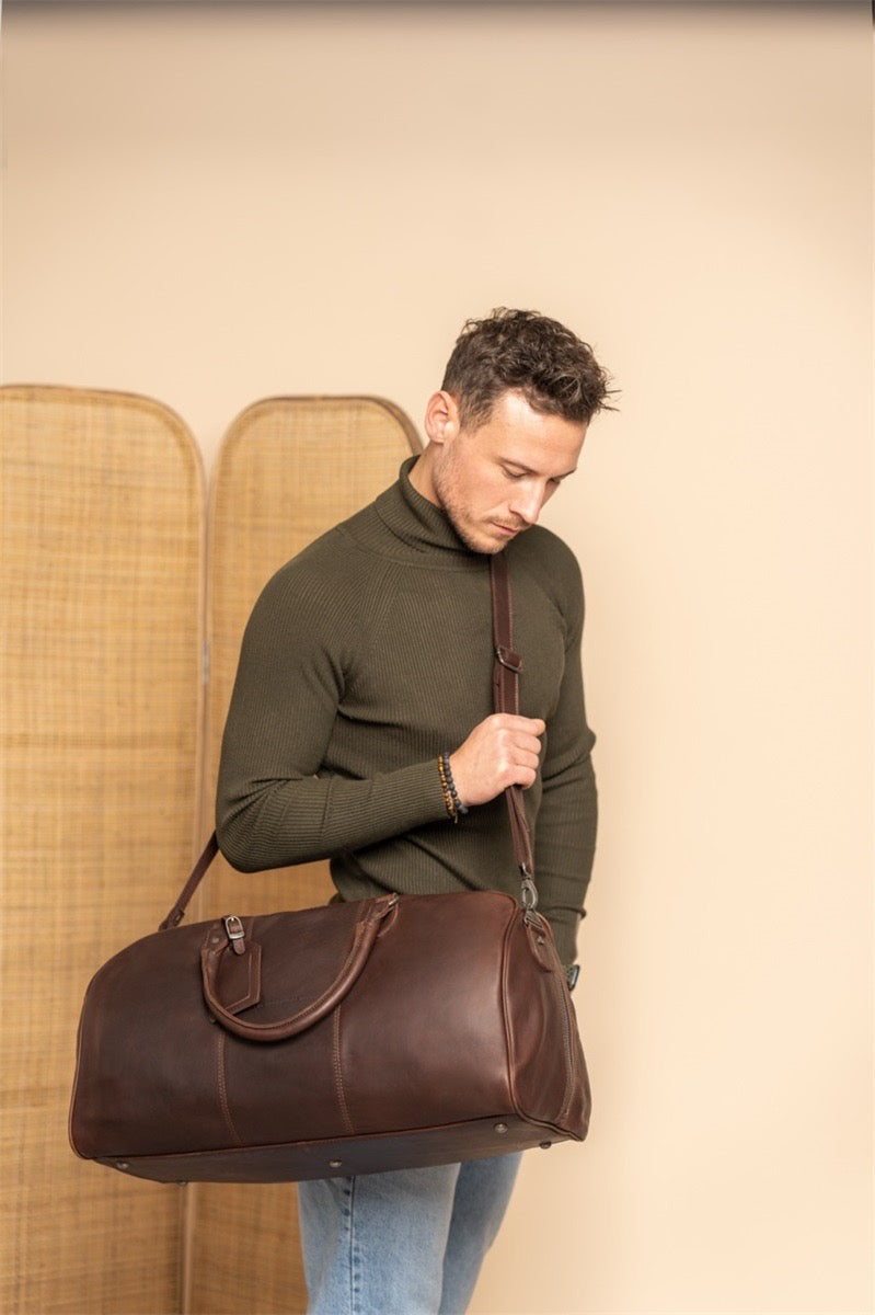 Leder Reisetasche Braun William von The Chesterfield Brand - im Alltag