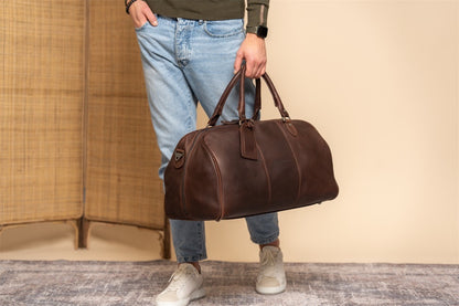 Leder Reisetasche Braun William von The Chesterfield Brand - Unterwegs