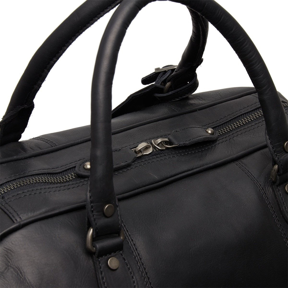 Leder Reisetasche Schwarz Liam