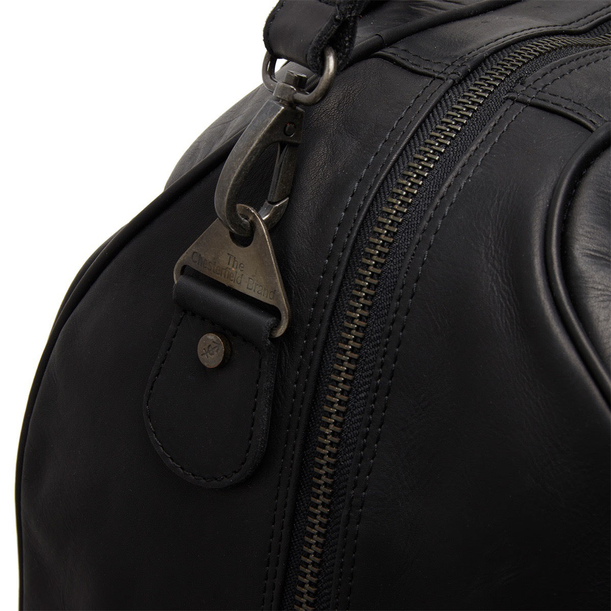 Leder Reisetasche Schwarz Liam