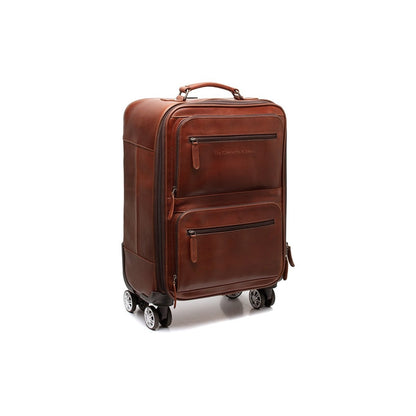 Leder Trolley Koffer Cognac San Marino - Frontalansicht I The Chesterfield Brand