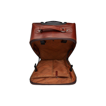 Leder Trolley Koffer Cognac San Marino - Innenansicht I The Chesterfield Brand