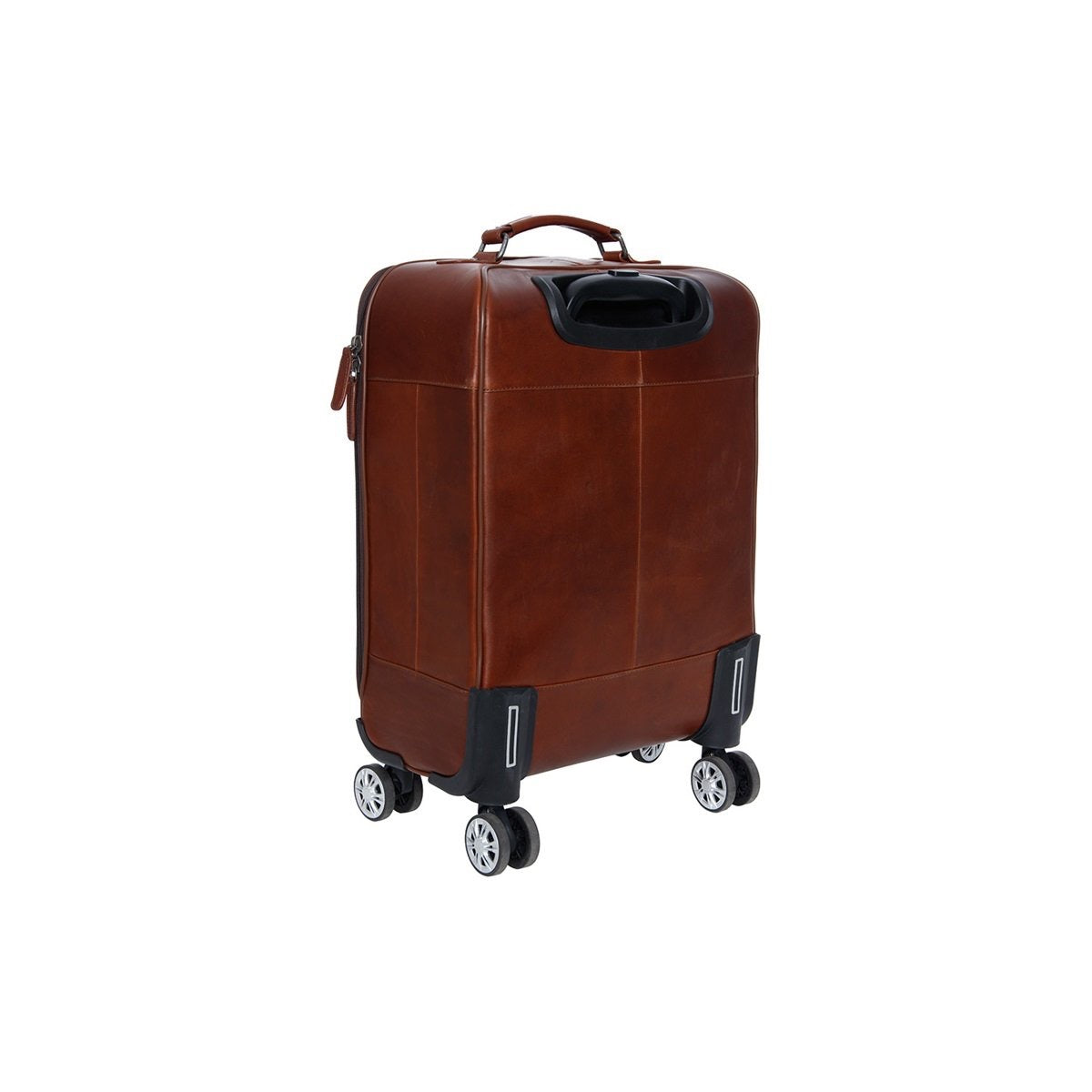 Leder Trolley Koffer Cognac San Marino - Rückansicht I The Chesterfield Brand