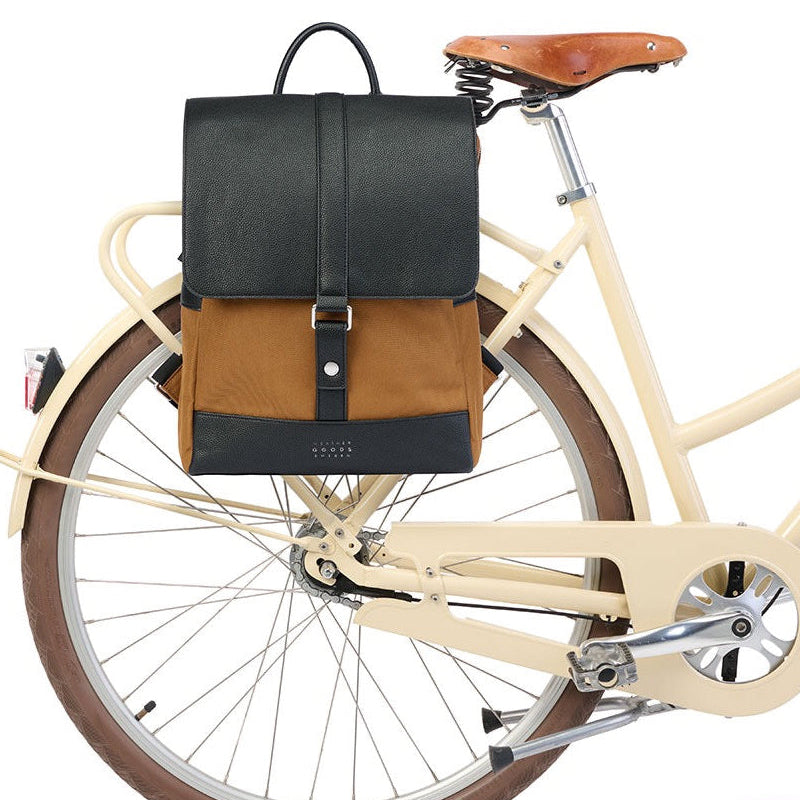 URBAN BIKEPACK - toffee - am Rad montiert - HOLE-X