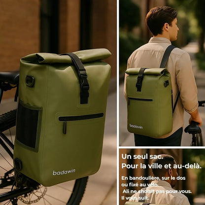 Badawin 2-in-1 Fahrradtasche Ali Grün - HOLBE-X