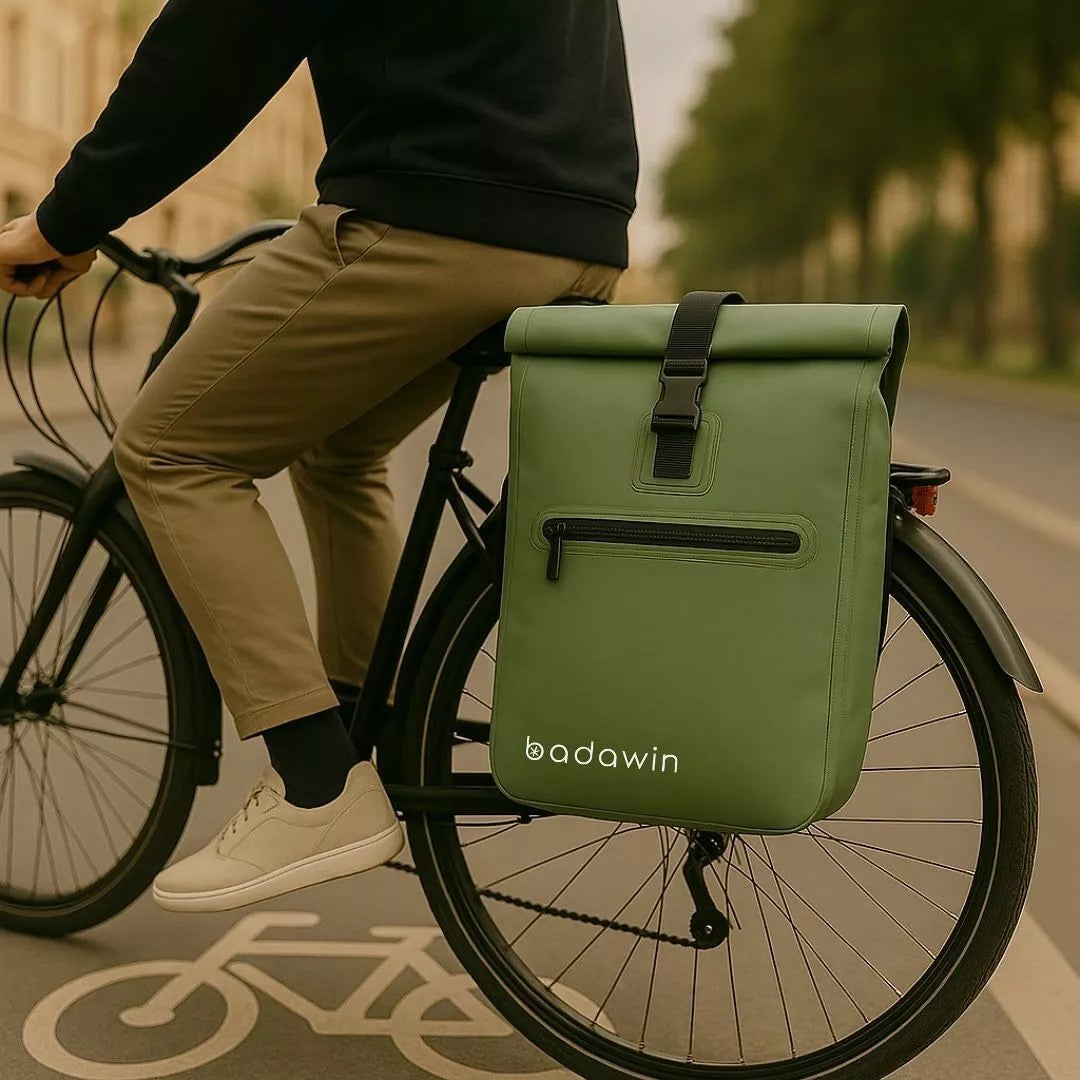 Badawin 2-in-1 Fahrradtasche Ali Grün - HOLBE-X