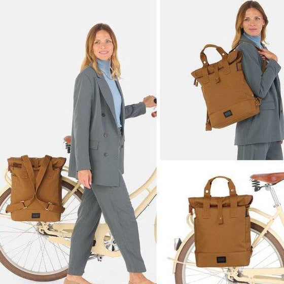 Weathergoods Sweden CITY BIKEPACK TOFFEE - HOLE-X