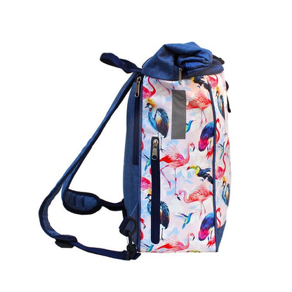 IKURI Kombi Fahrradtasche Rucksack Pajaros – wasserdicht, 13–21 l, Klickfix, handgefertigt