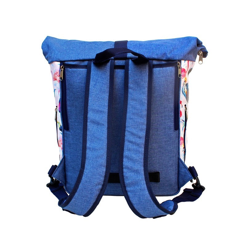 IKURI Kombi Fahrradtasche Rucksack Pajaros – wasserdicht, 13–21 l, Klickfix, handgefertigt