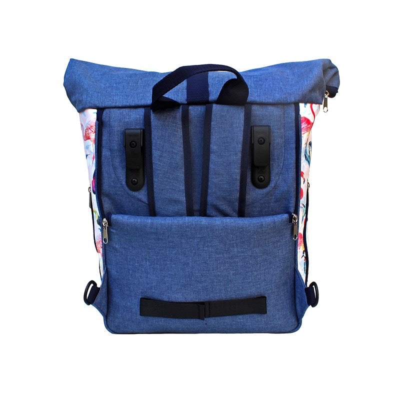 IKURI Kombi Fahrradtasche Rucksack Pajaros – wasserdicht, 13–21 l, Klickfix, handgefertigt