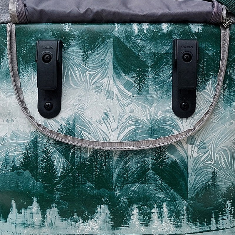 IKURI Fahrradtasche Pinos – einseitig, wasserdicht, 13–21 l, Klickfix, handgefertigt