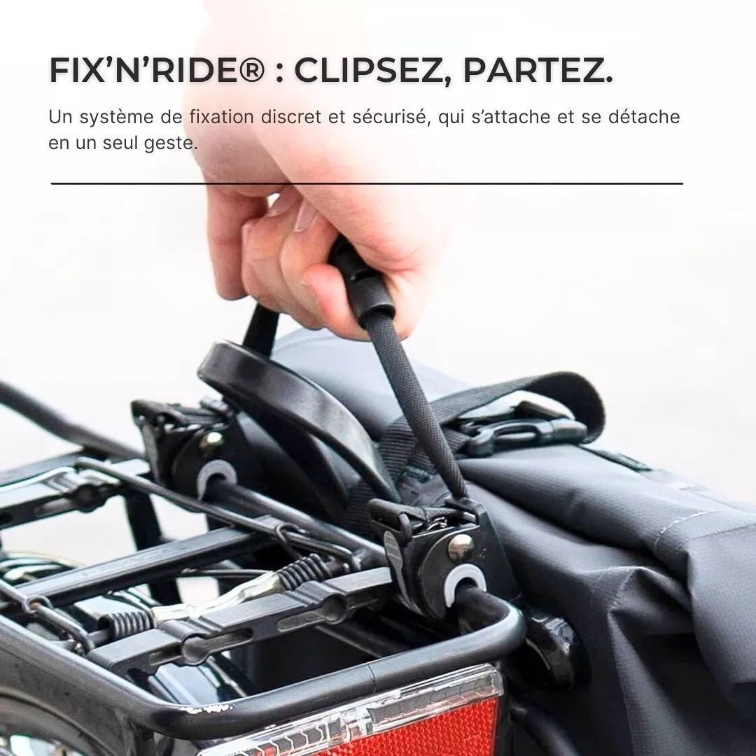 Hind 2-in-1-Gepäckträger-Fahrradtasche Orange 25/30L von Badawin