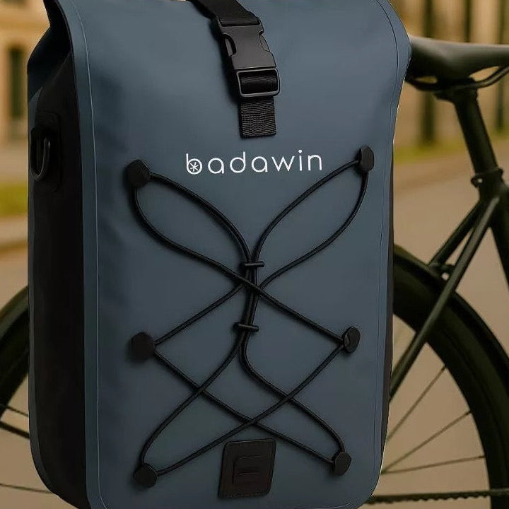 Hind 2-in-1-Gepäckträger-Fahrradtasche Blau 25/30L von Badawin
