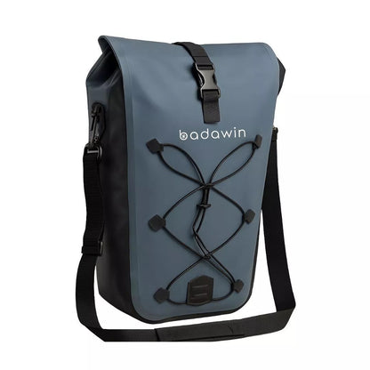 Hind 2-in-1-Gepäckträger-Fahrradtasche Blau 25/30L von Badawin