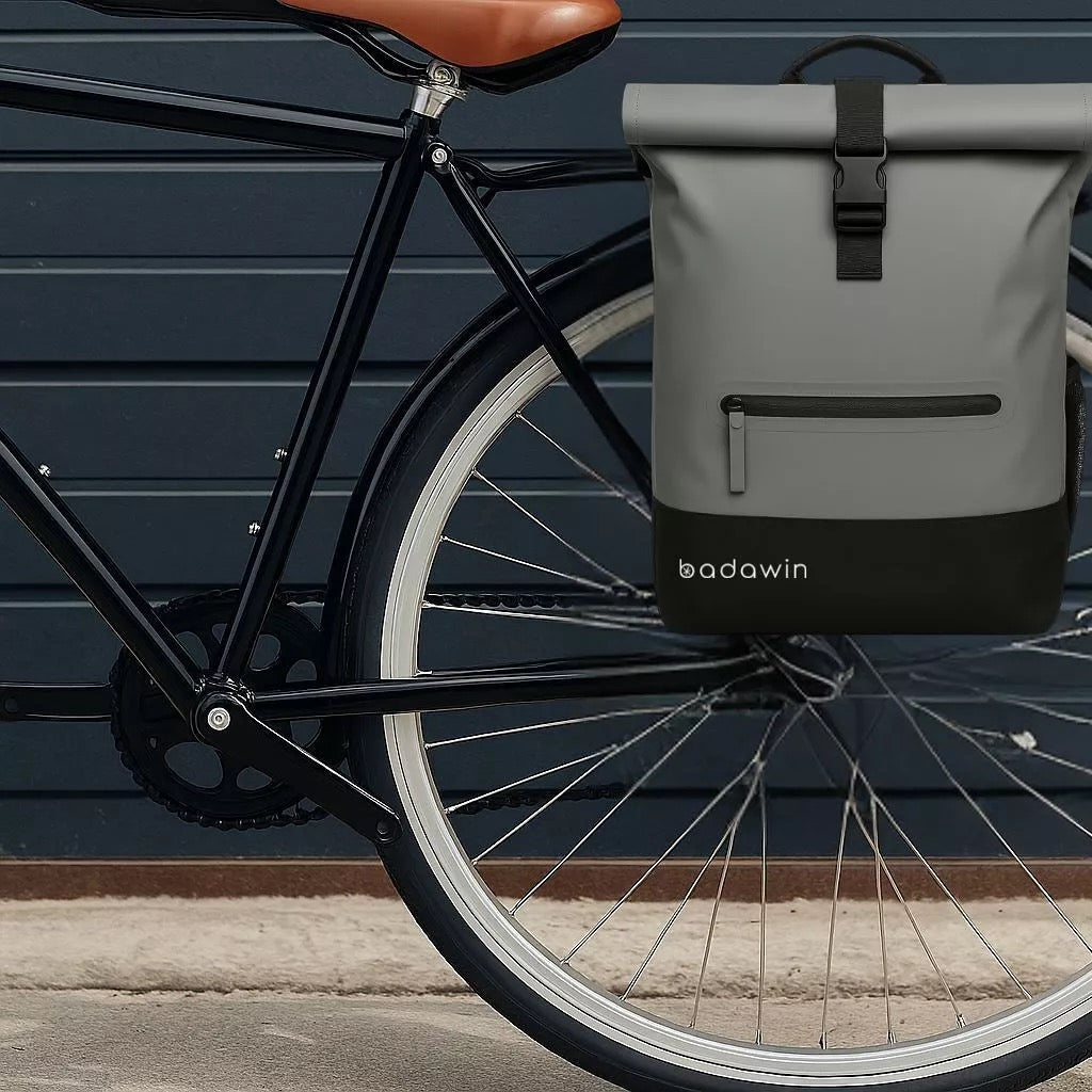 Anna 2-in-1-27L Grauer Fahrradrucksack