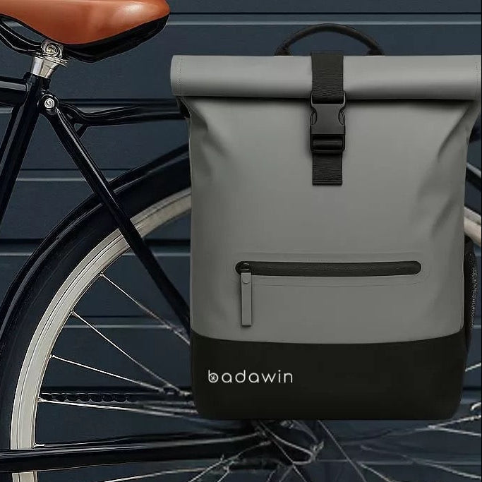 Anna 2-in-1-27L Grauer Fahrradrucksack von Badawin
