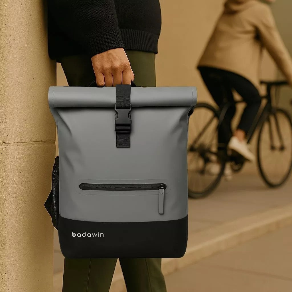 Anna 2-in-1-27L Grauer Fahrradrucksack