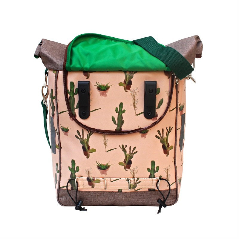 IKURI Fahrradtasche Cactus – einseitig, wasserdicht, 13–21 l, Klickfix, handgefertigt