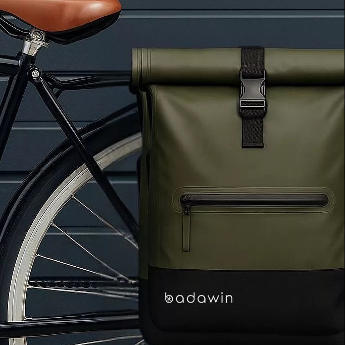 Anna 2-in-1-27L Grüner Fahrradrucksack von Badawin