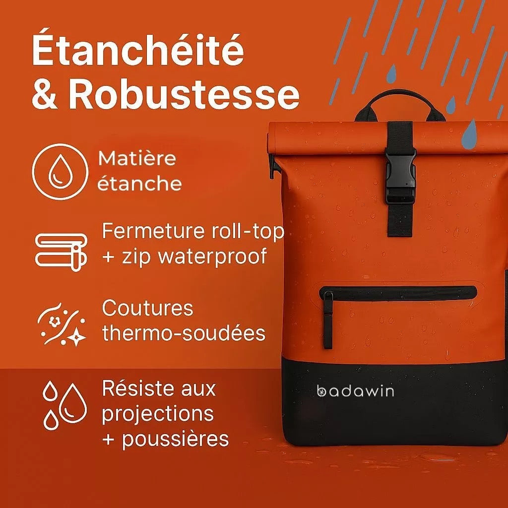 Anna 2-in-1-27L Oranger Fahrradrucksack von Badawin