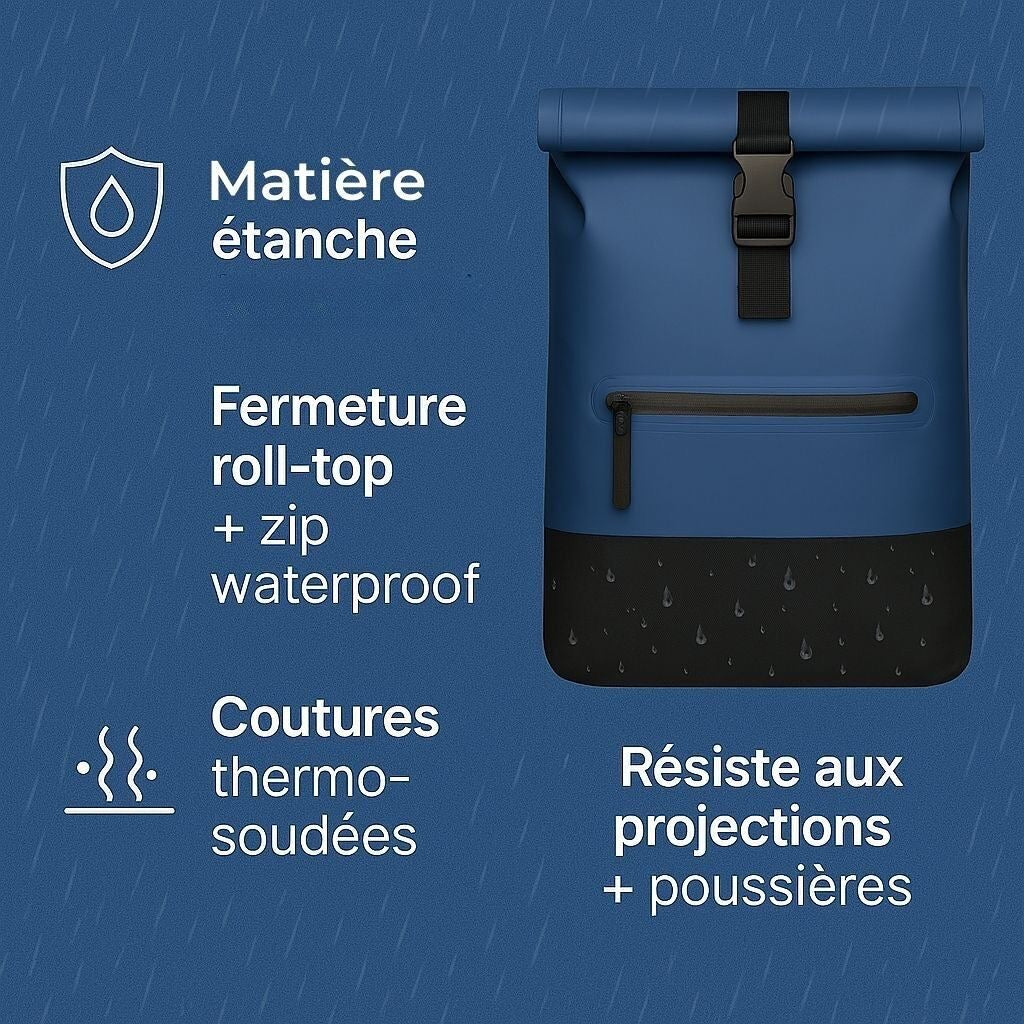 Anna 2-in-1-27L Blauer Fahrradrucksack von Badawin
