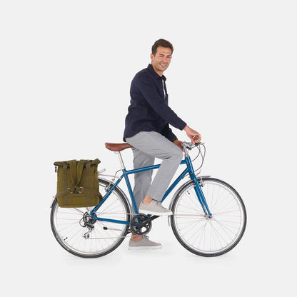 Weathergoods Sweden Fahrradtasche Rucksack CITY BIKEPACK XL OLIV - HOLE-X