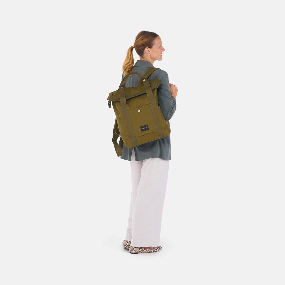 Weathergoods Sweden Fahrradtasche Rucksack CITY BIKEPACK XL OLIV - HOLE-X