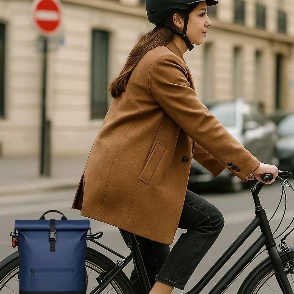Anna 2-in-1-27L Blauer Fahrradrucksack von Badawin
