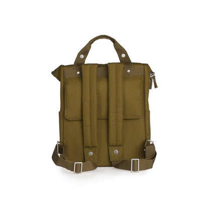 Weathergoods Sweden Fahrradtasche Rucksack CITY BIKEPACK XL OLIV - Rückansicht - HOLE-X