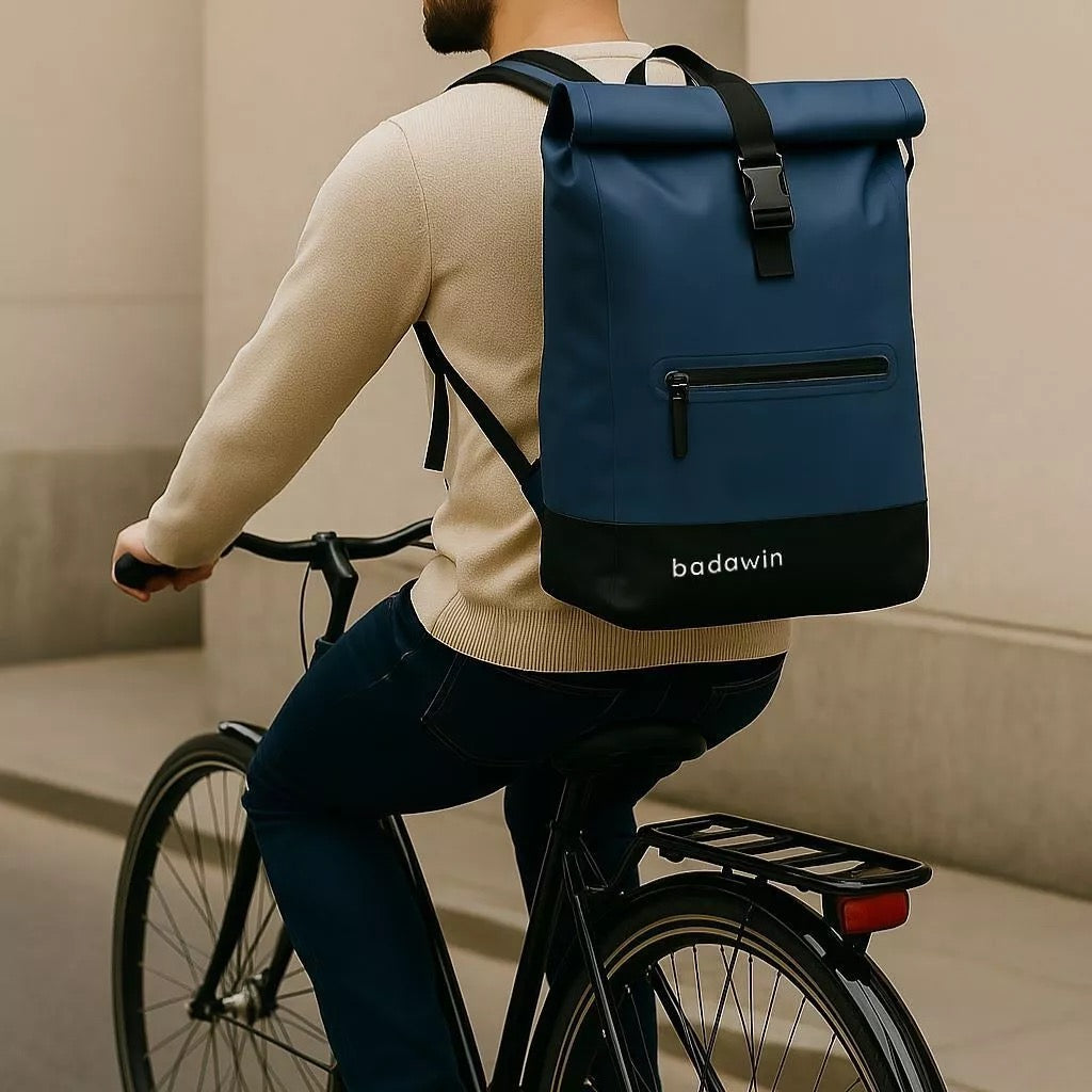 Anna 2-in-1-27L Blauer Fahrradrucksack von Badawin
