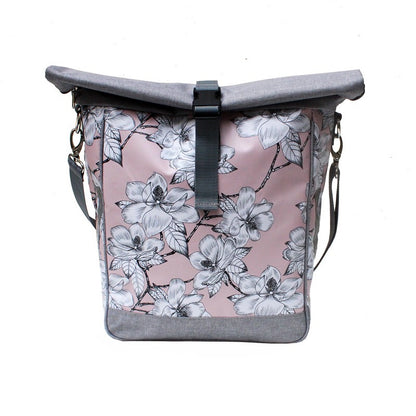 IKURI Fahrradtasche Magnolia – einseitig, wasserdicht, 13–21 l, Klickfix, handgefertigt