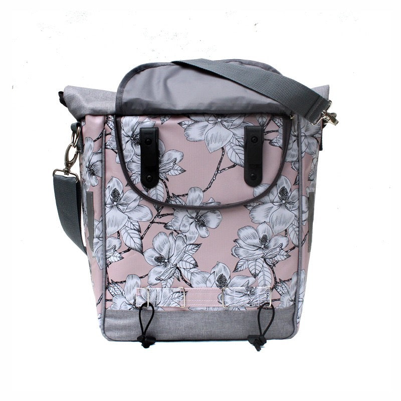 IKURI Fahrradtasche Magnolia – einseitig, wasserdicht, 13–21 l, Klickfix, handgefertigt