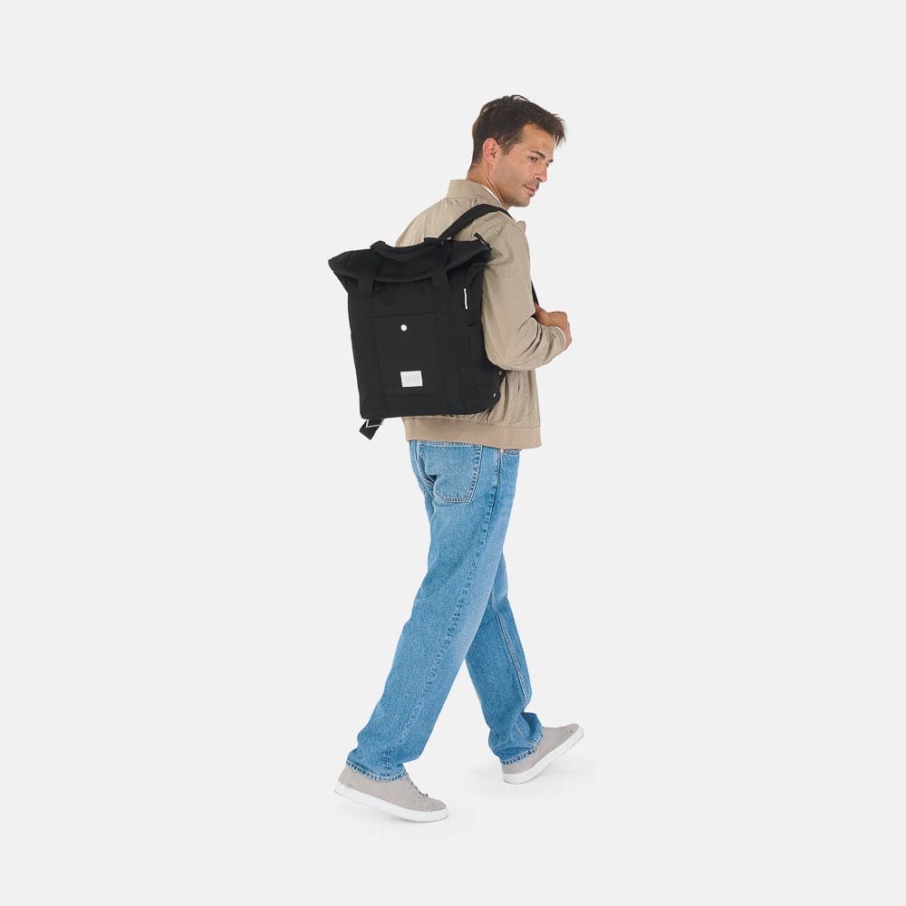 Weathergoods Sweden Fahrradtasche Rucksack CITY BIKEPACK XL SCHWARZ - HOLE-X