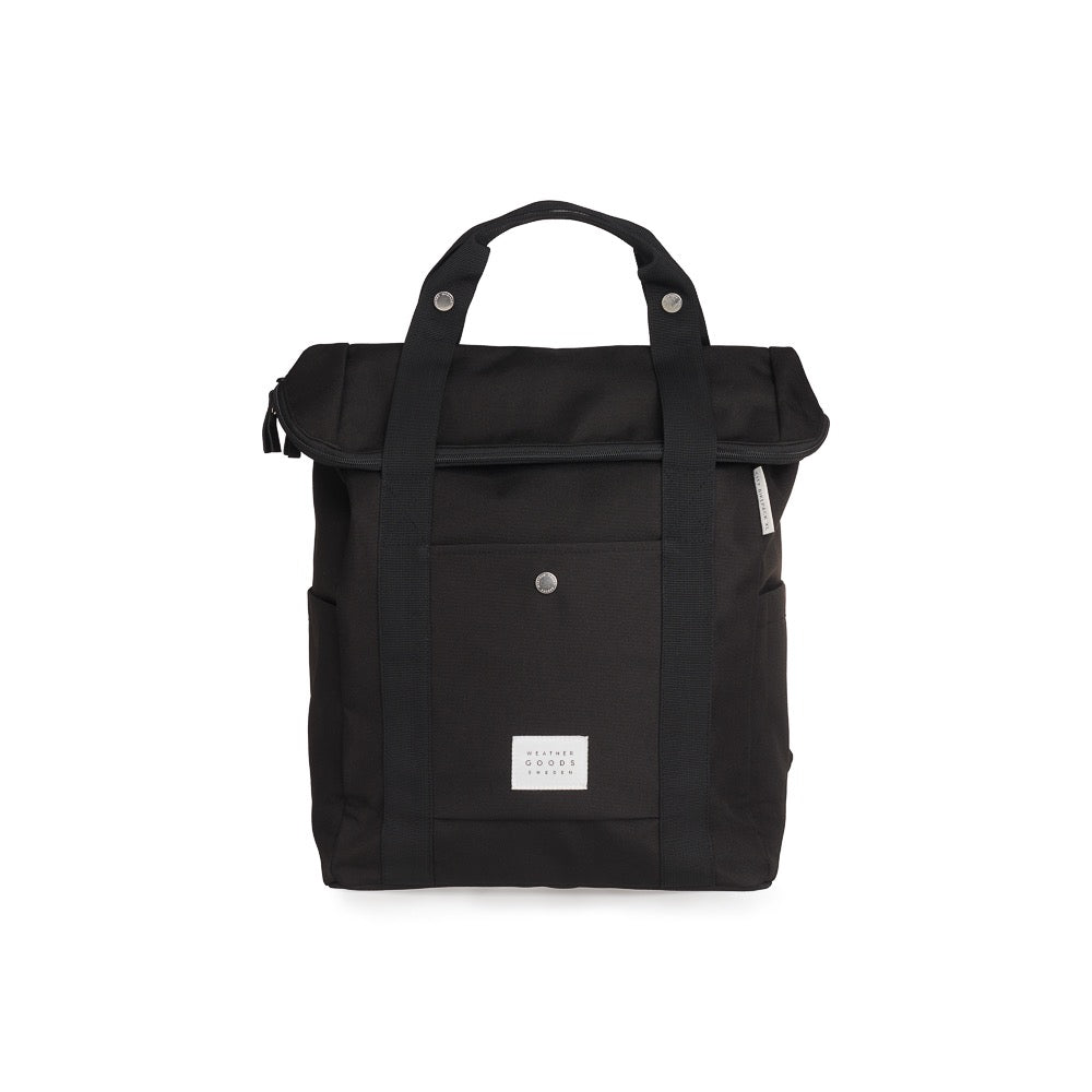 Weathergoods Sweden Fahrradtasche Rucksack CITY BIKEPACK XL SCHWARZ - HOLE-X