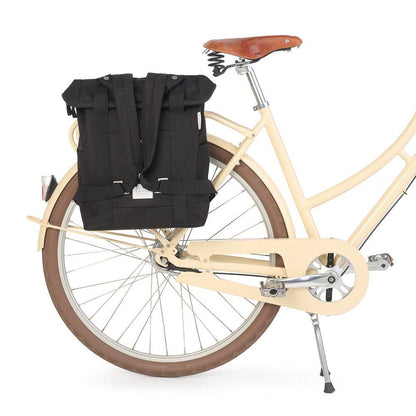 Weathergoods Sweden Fahrradtasche Rucksack CITY BIKEPACK XL SCHWARZ - HOLE-X