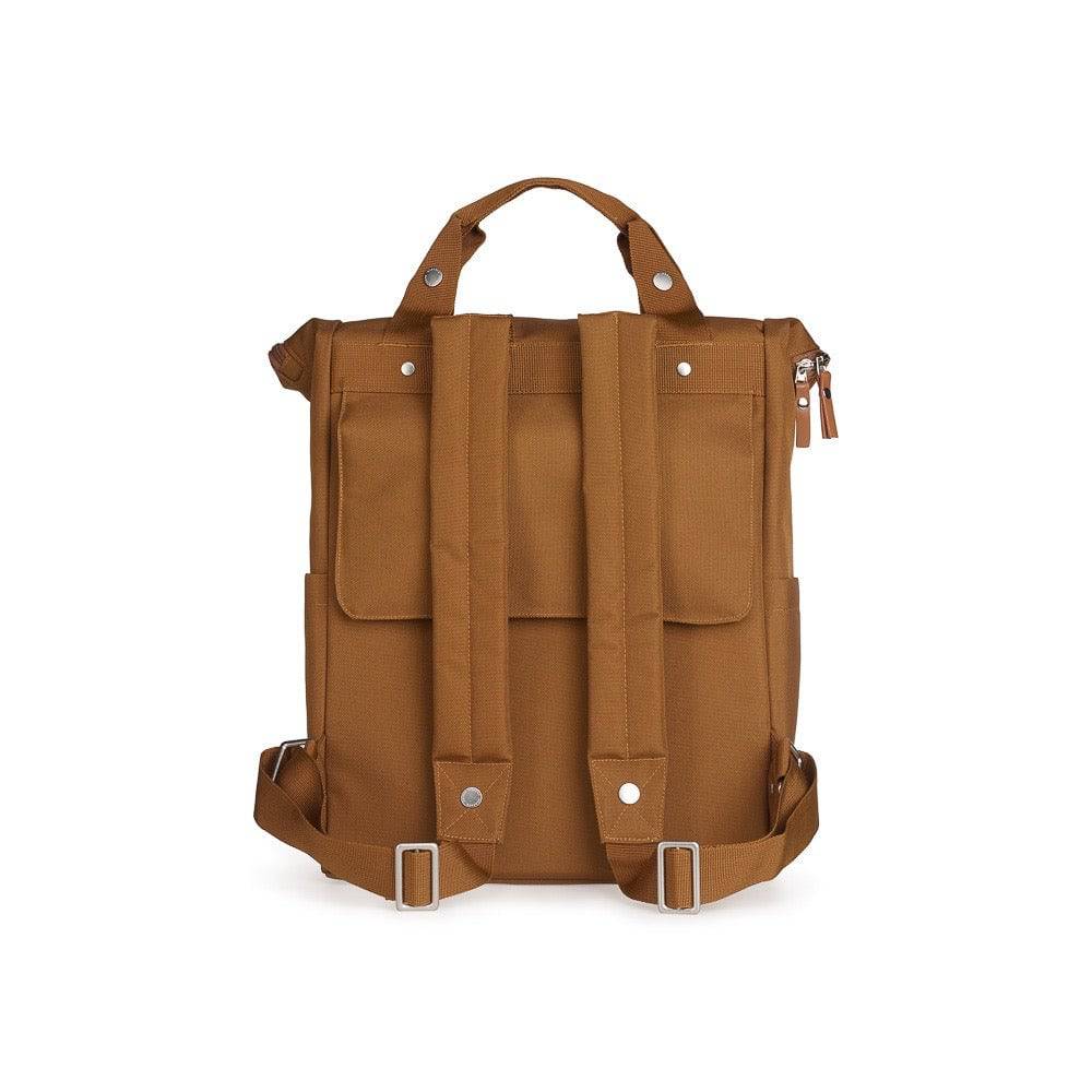 Weathergoods Sweden Fahrradtasche Rucksack CITY BIKEPACK XL TOFFEE - RückansichtHOLE-X-WORLD