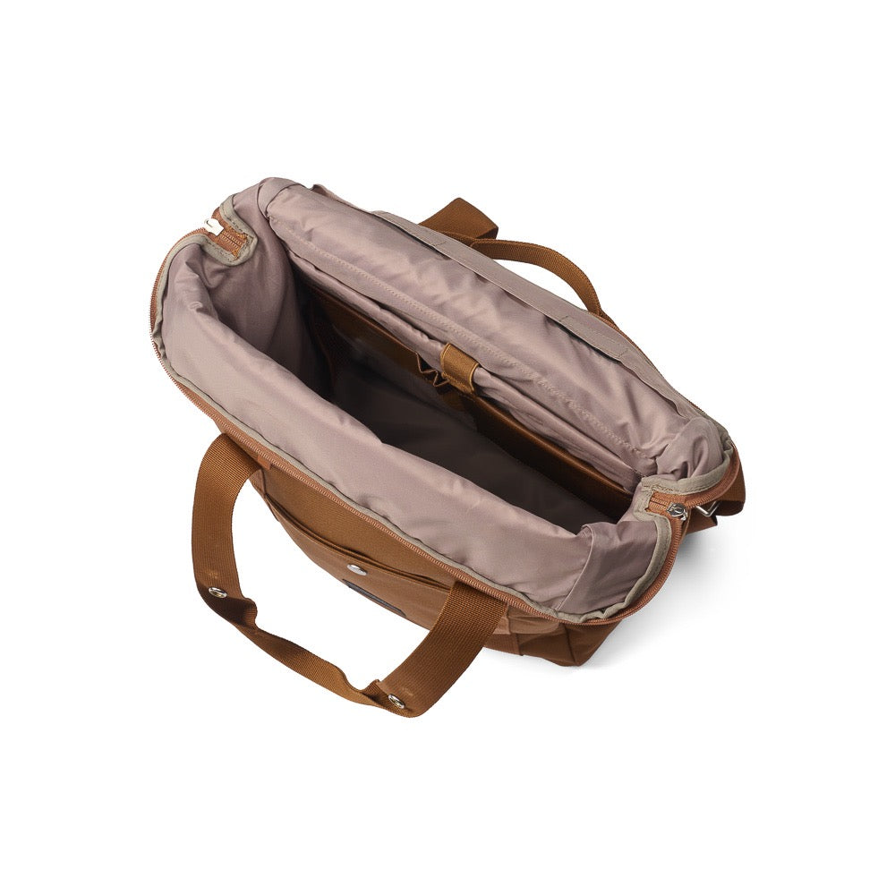 Weathergoods Sweden Fahrradtasche Rucksack CITY BIKEPACK XL TOFFEE - Innenansicht - HOLE-X-WORLD
