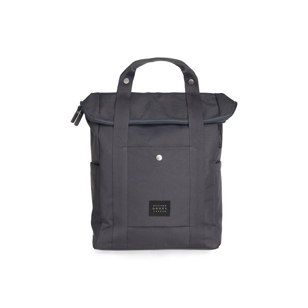 Weathergoods Sweden Fahrradtasche Rucksack CITY BIKEPACK XL BLAU -Vorderansicht - HOLE-X