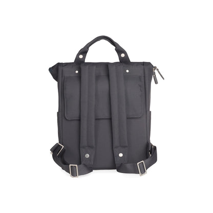 Weathergoods Sweden Fahrradtasche Rucksack CITY BIKEPACK XL BLAU - Rückansicht - HOLE-X