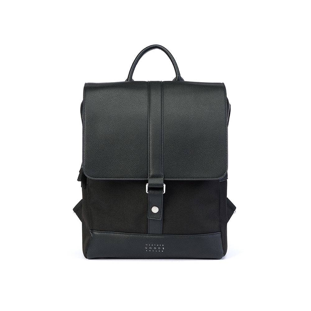 Weathergoods Sweden Fahrradtasche Rucksack Urban BIKE Pack Black mit Befestigungs-Set - HOLE-X