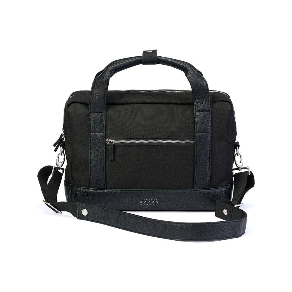 Weathergoods Sweden Fahrradtasche Aktentasche Urban BRIEFCASE Schwarz mit Befestigungs-Set - HOLE-X